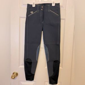 Piper Knee Patch Breech, Navy with gray accents 26R